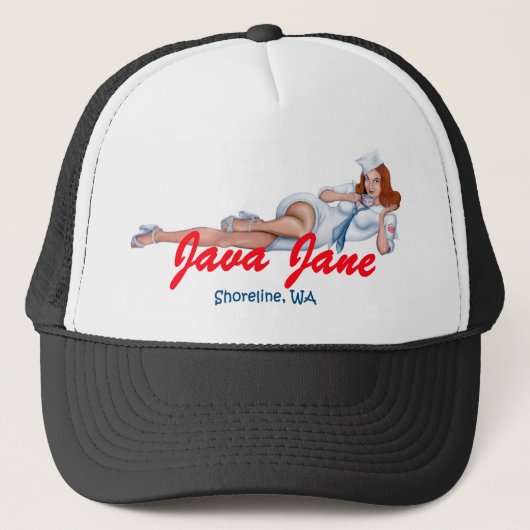 Java Jane Trucker Hut - Wählen Sie Ihre Farbe Truckerkappe (Vorderseite)