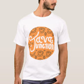 Java Junction Coffee and Bean Shirt Orange (Vorderseite)