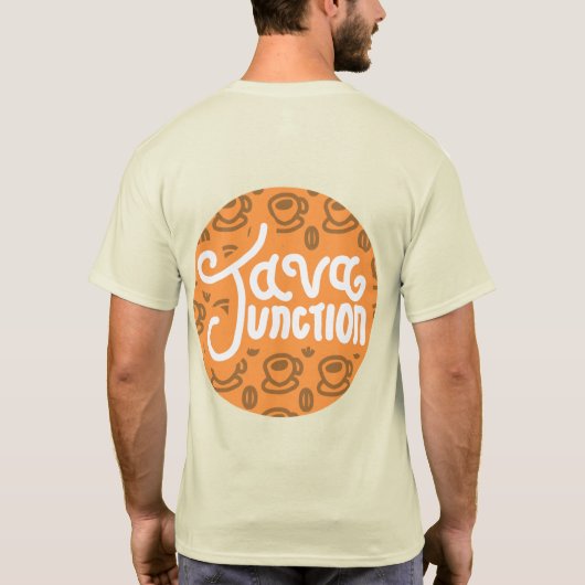 Java Junction Coffee and Bean Shirt Orange Back (Rückseite)