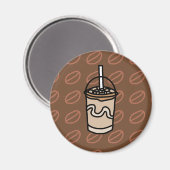 Java Junction Iced Latte Magnet (Vorderseite/Rückseite)