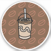 Java Junction Iced Latte Sticker (Vorderseite)
