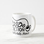 Java Junction mit Coffee Black Text Kaffeetasse (VorderseiteRechts)
