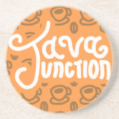 Java Junction Untersetzer Coffee Pattern Orange (Vorne)