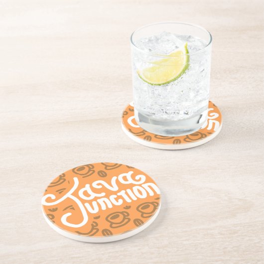 Java Junction Untersetzer Coffee Pattern Orange (Seite)
