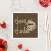 Java Junkie Coffee Lovers Dark Brown Napkins Serviette (Beispiel)