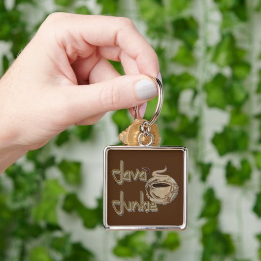 Java Junkie Coffee Lovers Key Chain Schlüsselanhänger (Hand)