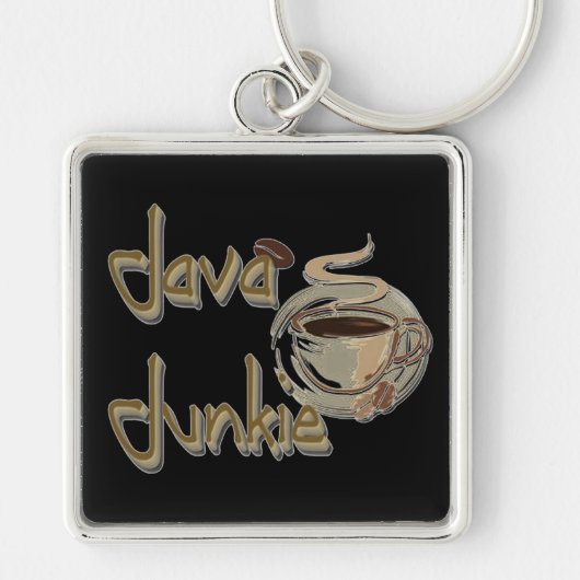 Java Junkie Coffee Lovers Key Chain Schlüsselanhänger (Vorne)