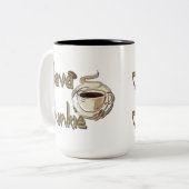 Java Junkie Coffee Lovers Mug Zweifarbige Tasse (Vorderseite Links)