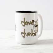 Java Junkie Coffee Lovers Mug Zweifarbige Tasse (VorderseiteRechts)