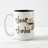 Java Junkie Coffee Lovers Mug Zweifarbige Tasse (Links)