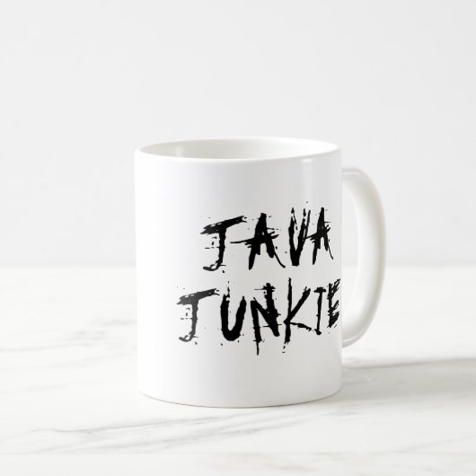 Java Junkie Coffee Tasse (VorderseiteRechts)