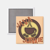 JAVA JUNKIE MAGNET (Vorderseite/Rückseite)