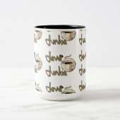Java Junkie Pattern Coffee Lovers Mug Zweifarbige Tasse (Mittel)