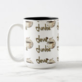 Java Junkie Pattern Coffee Lovers Mug Zweifarbige Tasse (Links)
