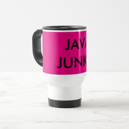 Java Junkie Reisebecher (Vorderseite Links)