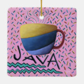 Java-Kaffee Keramikornament (Rückseite)
