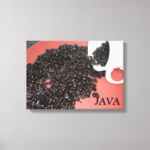 Java-Kaffeedesign Leinwanddruck