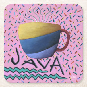 Java-Kaffeuntersetzer Rechteckiger Pappuntersetzer