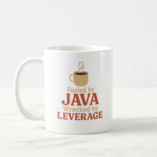 Java & Leverage von Crypto-Tasse Kaffeetasse (Links)