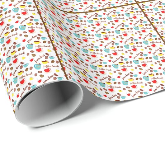 Java-Liebe hell Geschenkpapier (Rolleneckpunkt)
