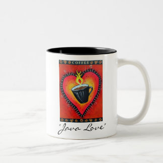 "Java-Liebe-" Kaffee-Tasse Zweifarbige Tasse