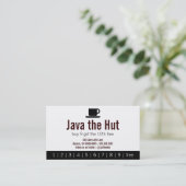 Java Logo Drink Punch Card Treuekarte (Stehend Vorderseite)