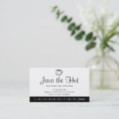 Java-Logo-Getränk-Lochkarte Treuekarte (Stehend Vorderseite)