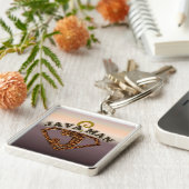 Java Man Coffee Spaß Key Chain Schlüsselanhänger (Seite)