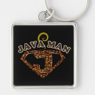 Java Man Coffee Spaß Key Chain Schlüsselanhänger