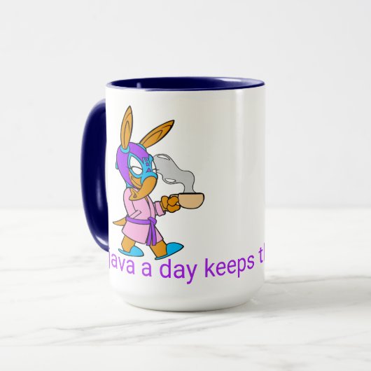 Java mit Erron Coffee Tasse (Vorderseite Links)