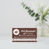 Java Momma Business Card Visitenkarte (Stehend Vorderseite)