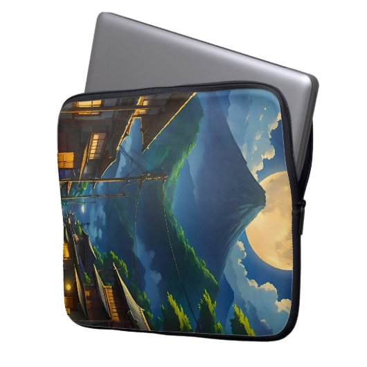 Java Moonlight Laptopschutzhülle (Vorderseite Links)