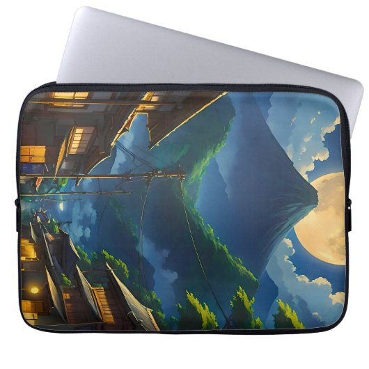 Java Moonlight Laptopschutzhülle (Vorderseite)