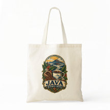 Java Morning Coffee Vintage Budget-Tasche