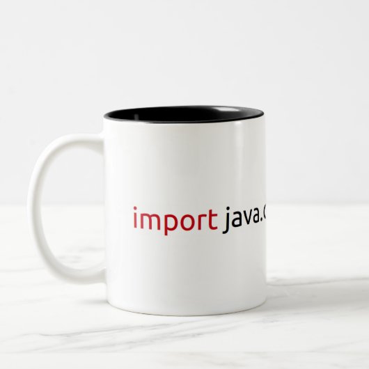 Java Mug Zweifarbige Tasse (Links)