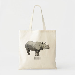 Java-Nashorn-Cartoon-Illustration Tragetasche