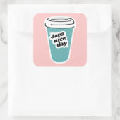 Java Nice Day Sticker (Tasche)