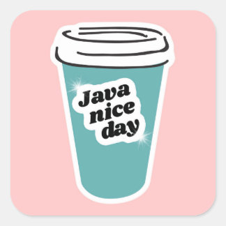 Java Nice Day Sticker