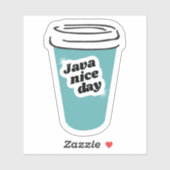 Java Nice Day Vinyl Sticker (Blatt)
