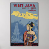 Java nur 36 Stunden von Singapur entfernt besuchen Poster (Vorne)