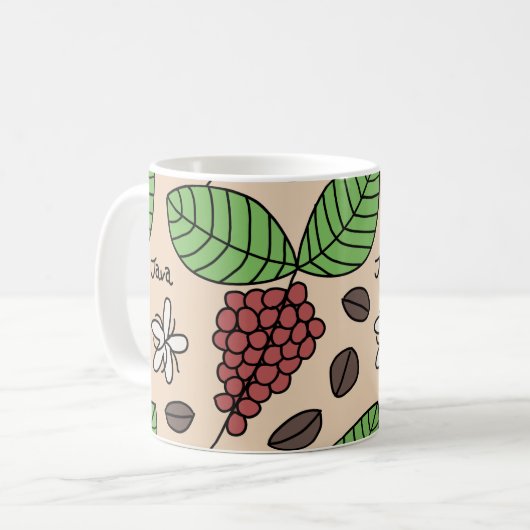 Java-Pflanze Kaffeetasse (Vorderseite Links)