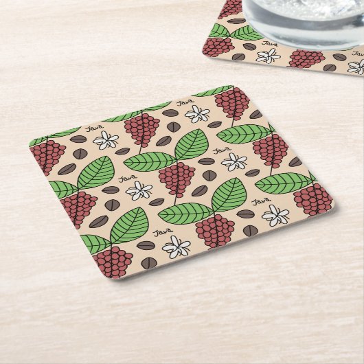 Java-Pflanze Rechteckiger Pappuntersetzer (angewinkelt)