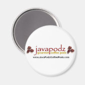 Java Podz Round Magnet (Vorderseite/Rückseite)