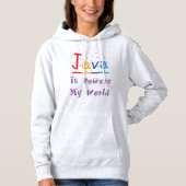Java-Power meine Welt Hoodie (Vorderseite)