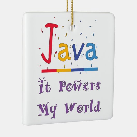Java-Power meine Welt Keramikornament (Rechts)