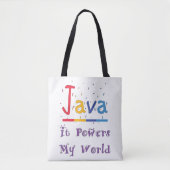 Java-Power meine Welt Tasche (Vorderseite)