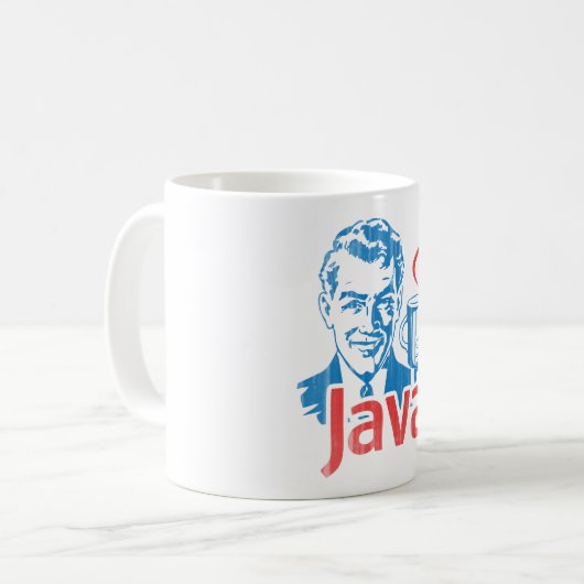 Java-Programmierer-Geschenk Kaffeetasse (Vorderseite Links)