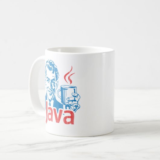 Java-Programmierer-Geschenk Kaffeetasse (Vorderseite Links)