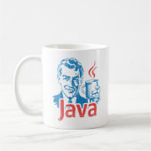 Java-Programmierer-Geschenk Kaffeetasse (Links)