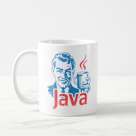 Java-Programmierer-Geschenk Kaffeetasse (Links)